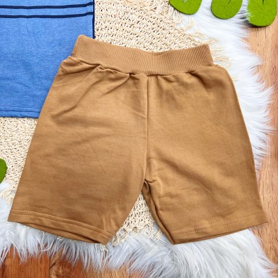 Conj. Camiseta Jump Run High e Bermuda - Marinho e Marrom